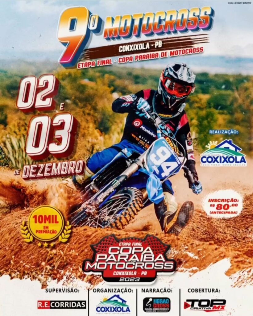Etapa final da copa Paraíba de motocross 2023 - Coxixola PB 
